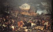 CRESPI, Giuseppe Maria The Fair at Poggio a Caiano Norge oil painting reproduction
